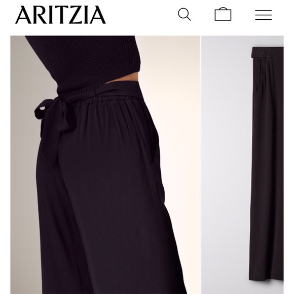 ARITZIA | bnwot WILFRED Faun Pant Black Size XS - Picture 2 of 10